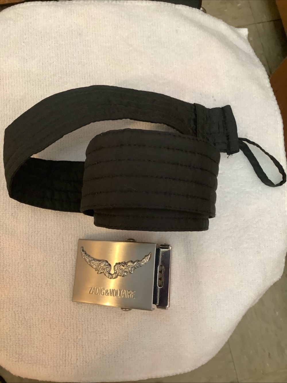 Zadig & Voltaire Belt Buckle in Silver Tone With Wing Logo​ - Picture 9 of 10